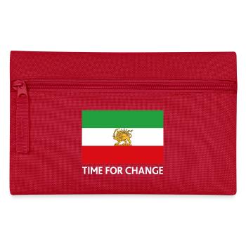 Zeit für Veränderung Iran-Flagge - Federtasche - Rot - Vorne