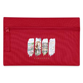 Virginia Travel – History & Coastal Charm - Federtasche - Rot - Vorne