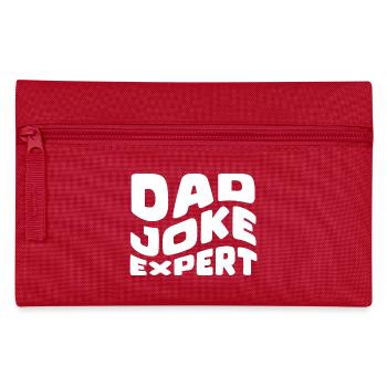 DAD JOKE EXPERT - Pencil Case - red - Front
