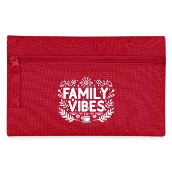 Family Vibes - Pencil Case - red - Front