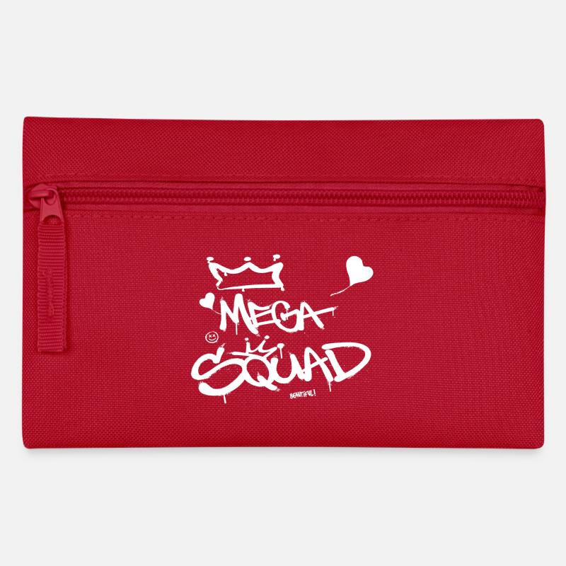 Mega Squad Graffiti Art urbane Kunst Sprayer - Federtasche - Rot