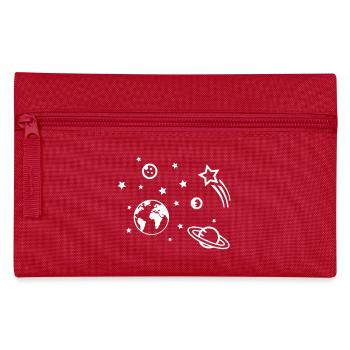 universum weltraum - Federtasche - Rot - Vorne