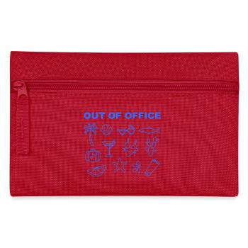 Absent du bureau / Vacances / Retraite - Trousse - rouge - Devant