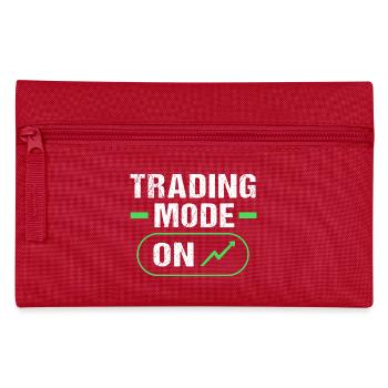 Aktien Finanzen Geld Trading Bitcoin Kapital - Federtasche - Rot - Vorne