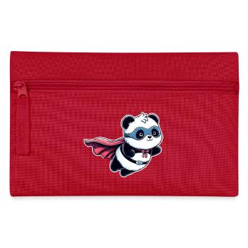Panda Bär Helden Bärchen Superhelden Teddy - Federtasche - Rot - Vorne