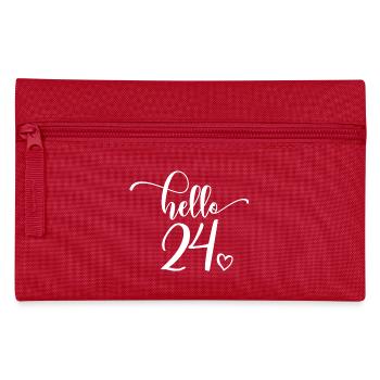 Hello 24 - Mignon cadeau de 24e anniversaire pour les femmes - Trousse - rouge - Devant