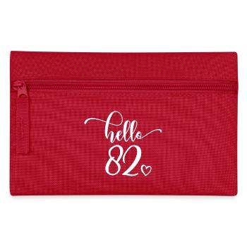 Hello 82 - Süßes Geschenk zum 82. Geburtstag für Frauen - Federtasche - Rot - Vorne