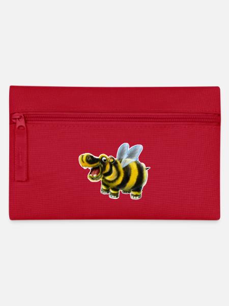 Das Hummel-Nilpferd - Federtasche - Rot