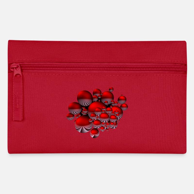 Shirt mit Kugel-Design - Federtasche - Rot