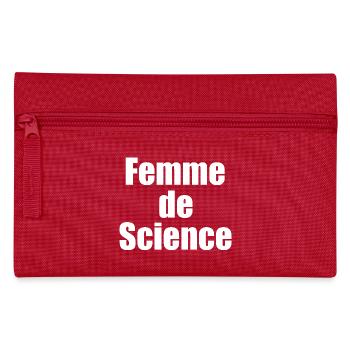 Femme de science - Trousse - rouge - Devant