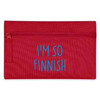JE SUIS TELLEMENT FINLANDAIS FINNOIS Finlande - Trousse - rouge - Devant