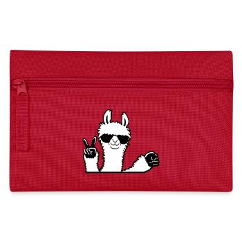 Lama Sonnenbrille Peace Fist Pump Team Begrüßung - Federtasche - Rot - Vorne