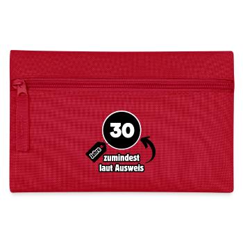 30 years – at least according to the ID card - Pencil Case - red - Front