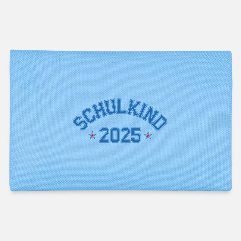 Schulkind 2025 Einschulung College Trikot - Federtasche - Hellblau