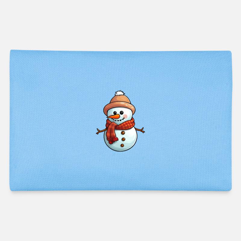 Schneemann mit Hut und Schal Federtasche
