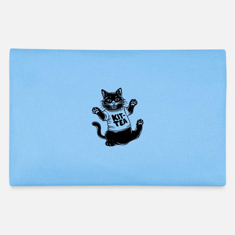 Kit Chat Drôle Thé - Trousse - bleu clair