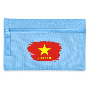 Vietnam Flagge / Geschenk Hanoi Asien Südostasien - Federtasche - Hellblau - Vorne