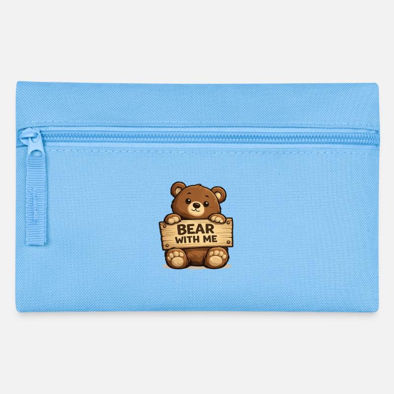 Soyez patients avec moi - Trousse - bleu clair