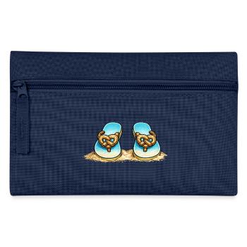 Blue Pretzel Bow Beach Flip-Flops - Federtasche - Hellblau - Vorne