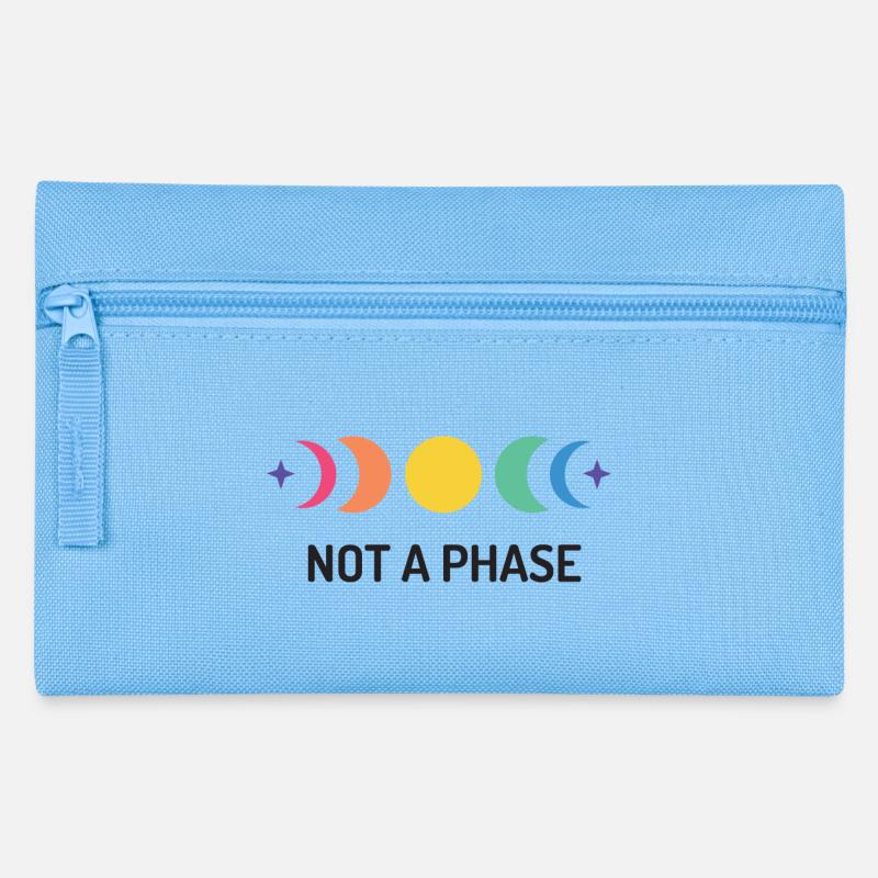 LGBT Pride Month - Not A Phase - Pencil Case - light blue