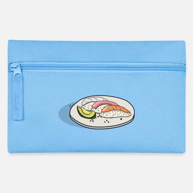 sushi - Trousse - bleu clair