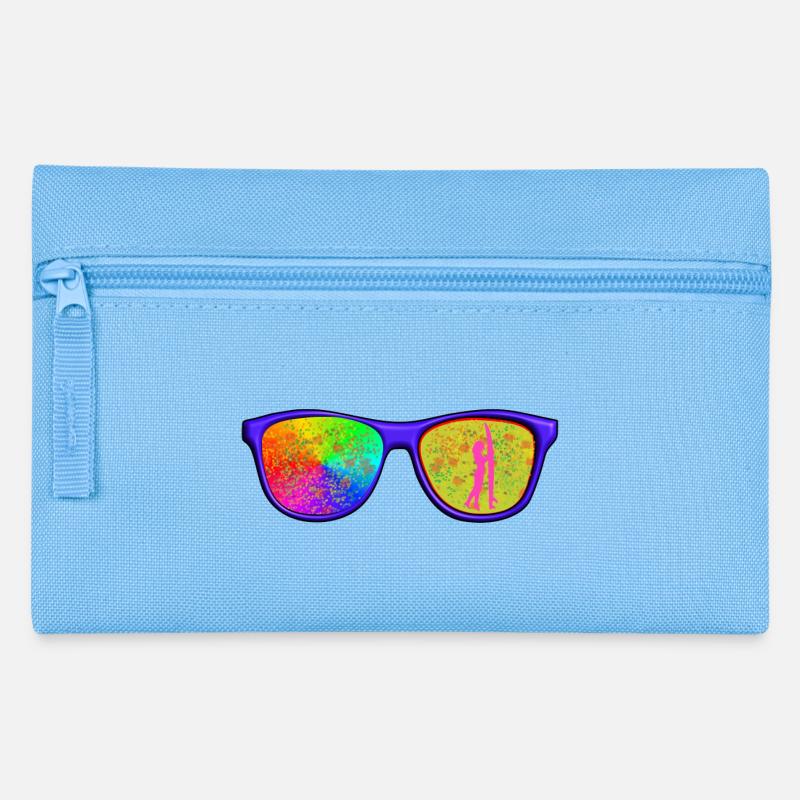 Cap with glasses - Pencil Case - light blue