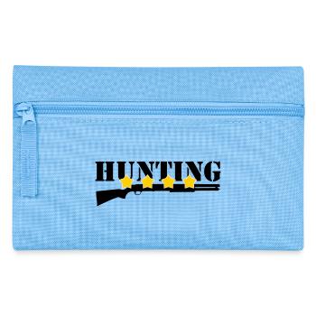 Jagd – Jäger - Federtasche - Hellblau - Vorne