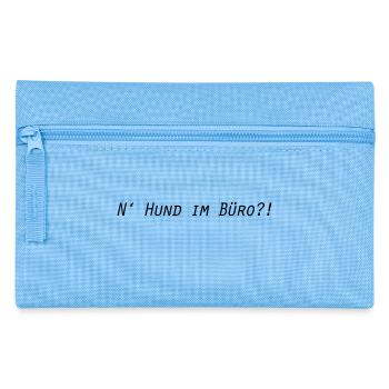 Dog in the office - Pencil Case - light blue - Front