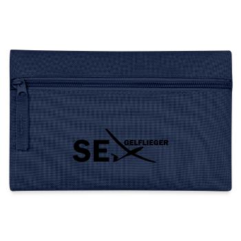 Segelflieger Geschenk Segelfliegen Spruch lustig - Federtasche - Hellblau - Vorne