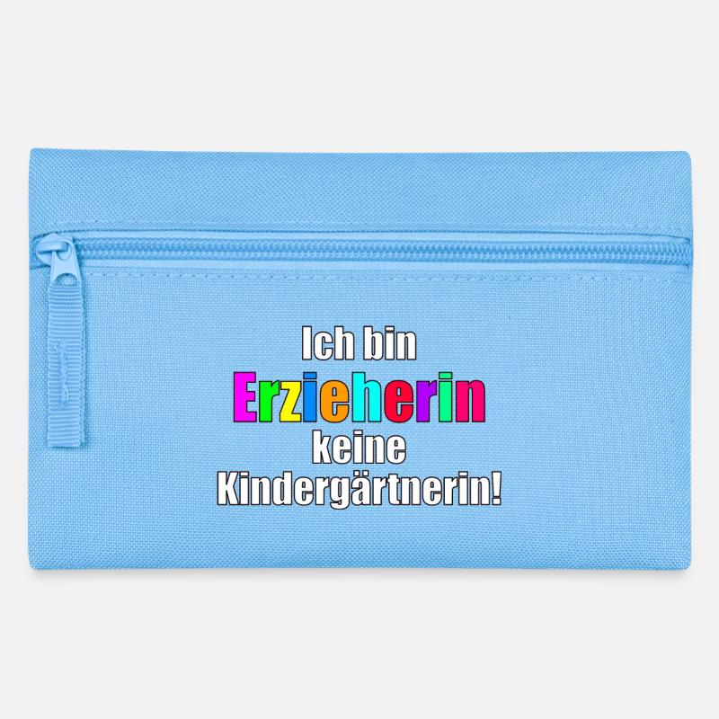 Erzieherin - Federtasche - Hellblau