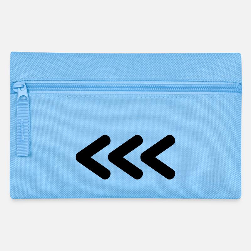 Black Arrows - Pencil Case - light blue