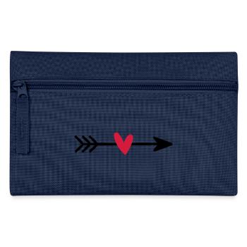 Arrow with heart cupid love gift - Pencil Case - light blue - Front