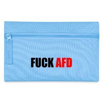 Fuck afd - Federtasche - Hellblau - Vorne