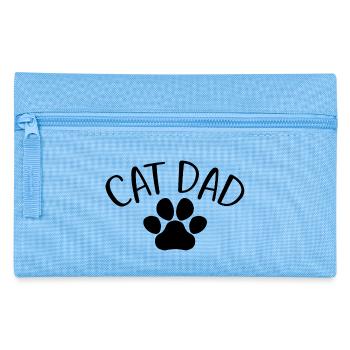 Cat Dad - Mignon Paw Cat Lover Dad Cat Owner - Trousse - bleu clair - Devant