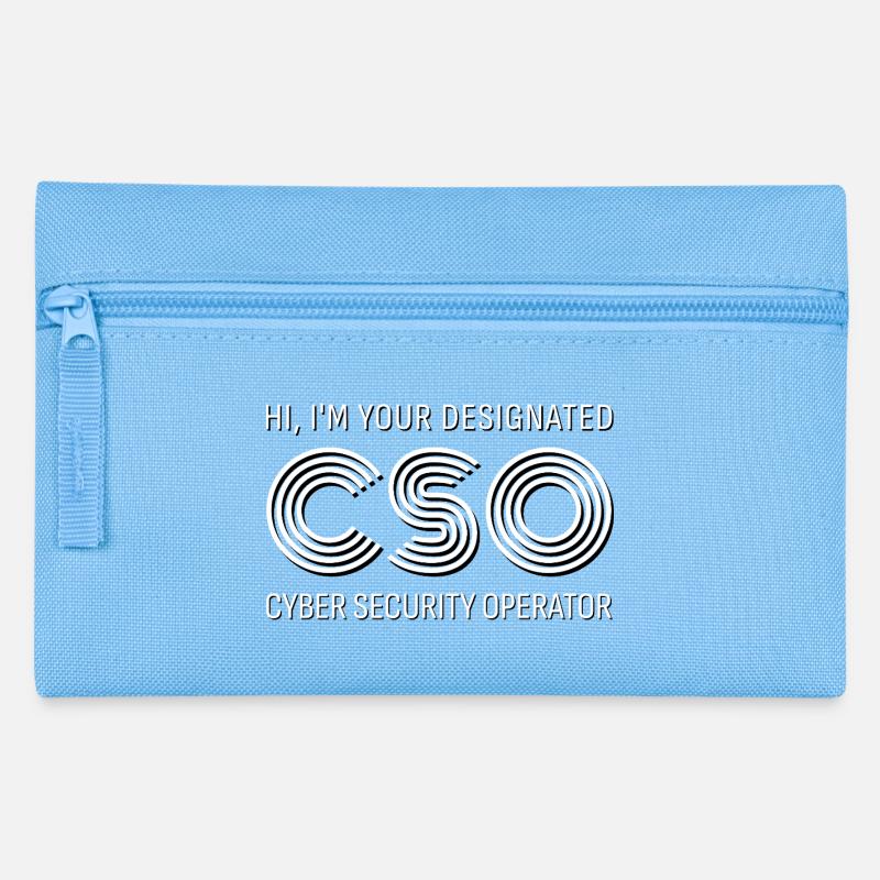 CSO Cyber Security Operator - Pencil Case - light blue