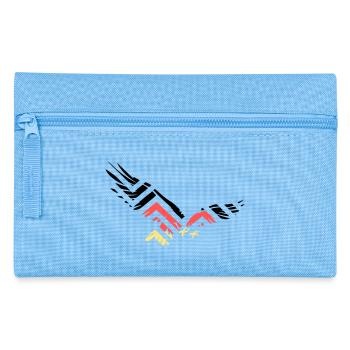 Abstrakter Adler Deutschland Fan - Federtasche - Hellblau - Vorne