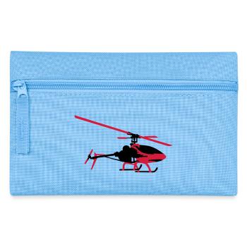 Hubschrauber - Federtasche - Hellblau - Vorne