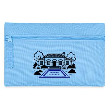 Finca Haus Villa - Federtasche - Hellblau - Vorne