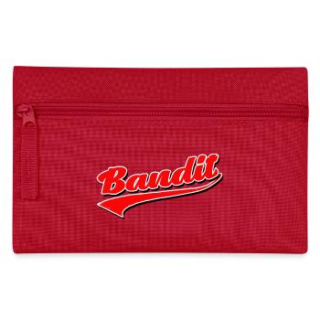 bandit thief crime criminal sticker hooligan gang - Pencil Case - red - Front