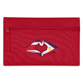 Costa Rica Philippinien Flagge Hände Herzform used - Federtasche - Rot - Vorne