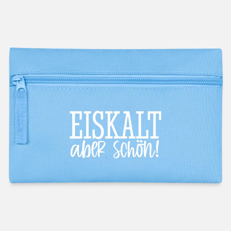 Eiskalt - aber schön! - Federtasche - Hellblau