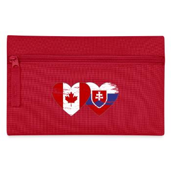 Kanada Slowakei Flagge Herz used - Federtasche - Rot - Vorne