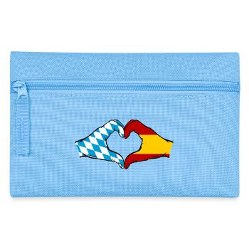 Bavière, Espagne, Drapeau, Aiguilles, Coeur - Trousse - bleu clair - Devant
