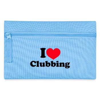 I Love Clubbing - Pencil Case - light blue - Front
