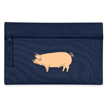 Cochon rose - Trousse - bleu clair - Devant