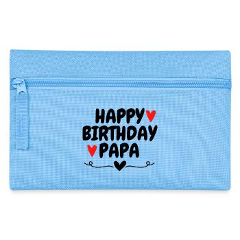 Joyeux anniversaire Papa Anniversaire Personne préférée - Trousse - bleu clair - Devant