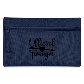 Adolescent officiel, mignon 13e anniversaire 13 ans - Trousse - bleu clair - Devant