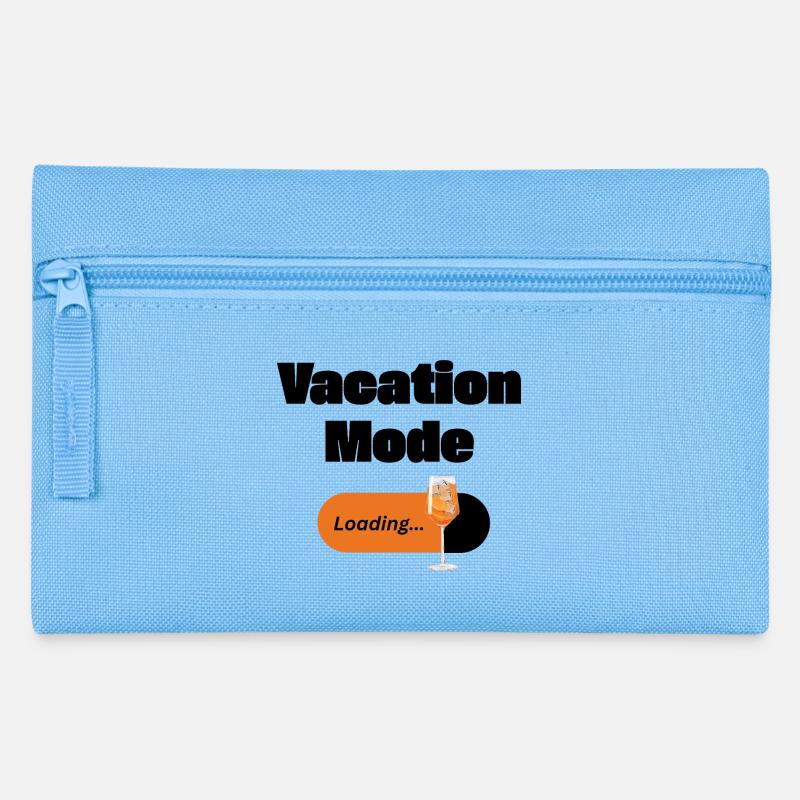 Vacation Mode On – Spritz with Loading Bar (Dark) - Pencil Case - light blue