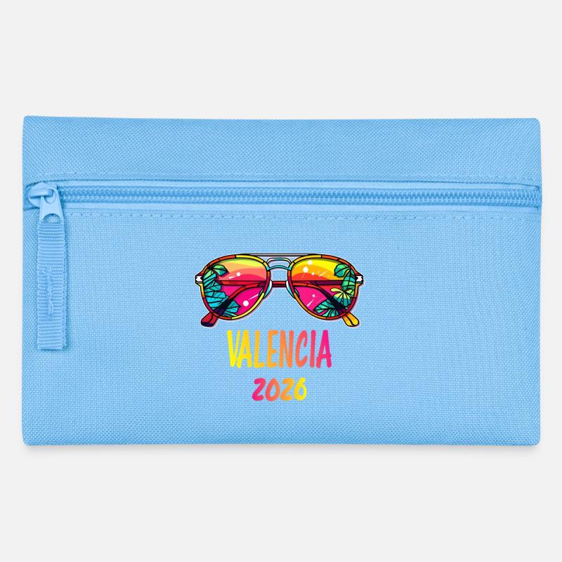 Valencia 2026 Sunglasses - Pencil Case - light blue