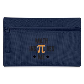 Pi Day - Math Inspires Me - Pencil Case - light blue - Front